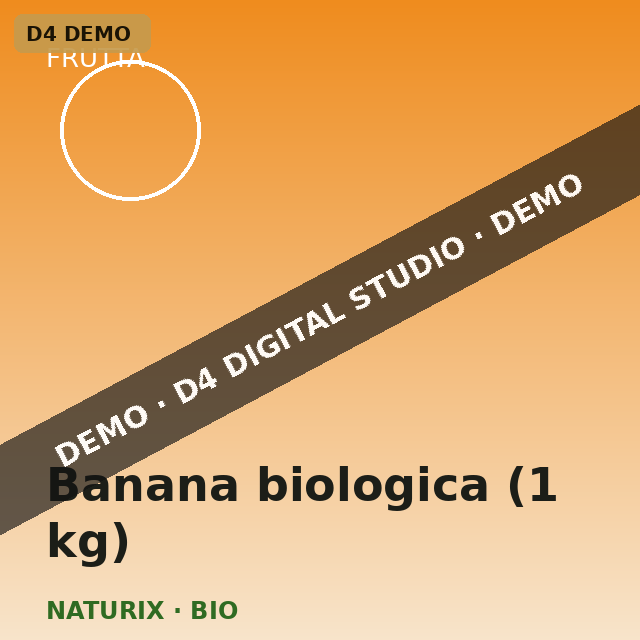 Organic banana (1 kg)