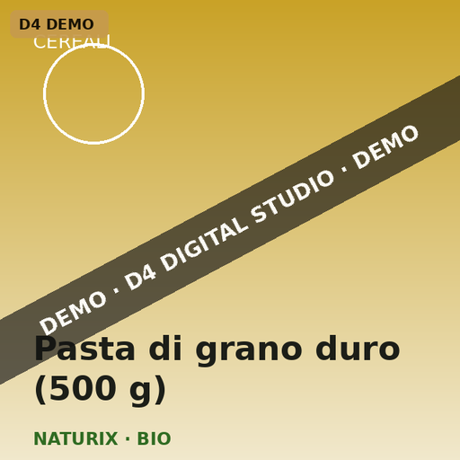 Pasta de trigo duro (500 g)